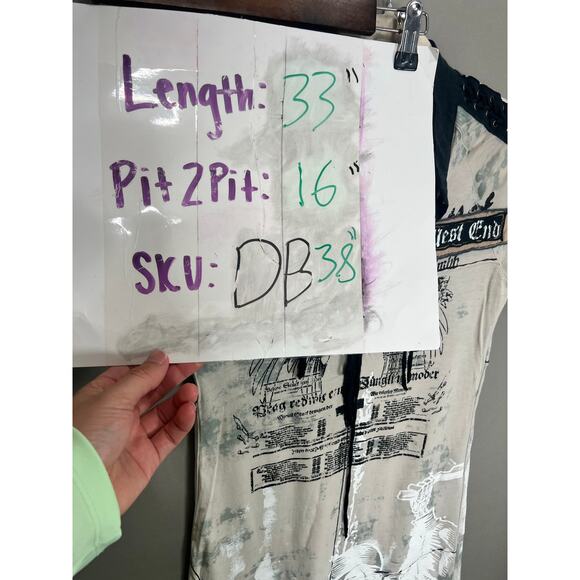 Salvage Womens Size M Y2K Mini Dress Goth Grunge Rocker Emo Dark Fairy Edgy - Picture 4 of 16